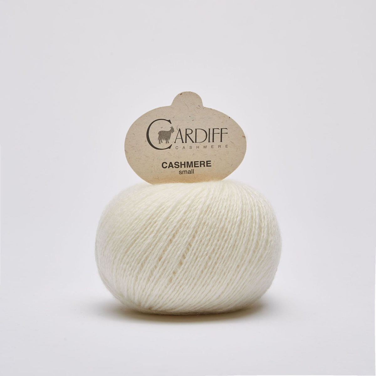 Cardiff Cashmere Small – ovillo de lana fina 100% cachemira 25 g, 170 m, ideal para tejer jerséis, chales y encajes delicados, color disponible en colección de 16 tonos.