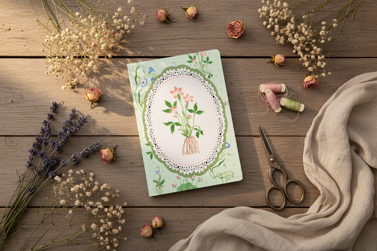 Cuaderno Green Roots Vignette Premium de Encuadernación Perfecta (A5) (13162)