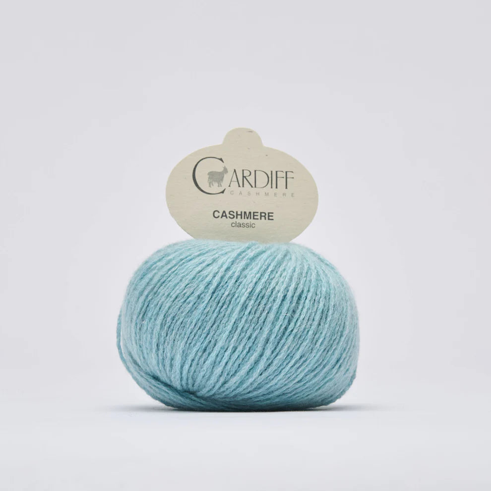Hilo Cardiff Classic Cashmere 100% Cachemira – 25 g / 112 m, Agujas 3,5–4,5 mm