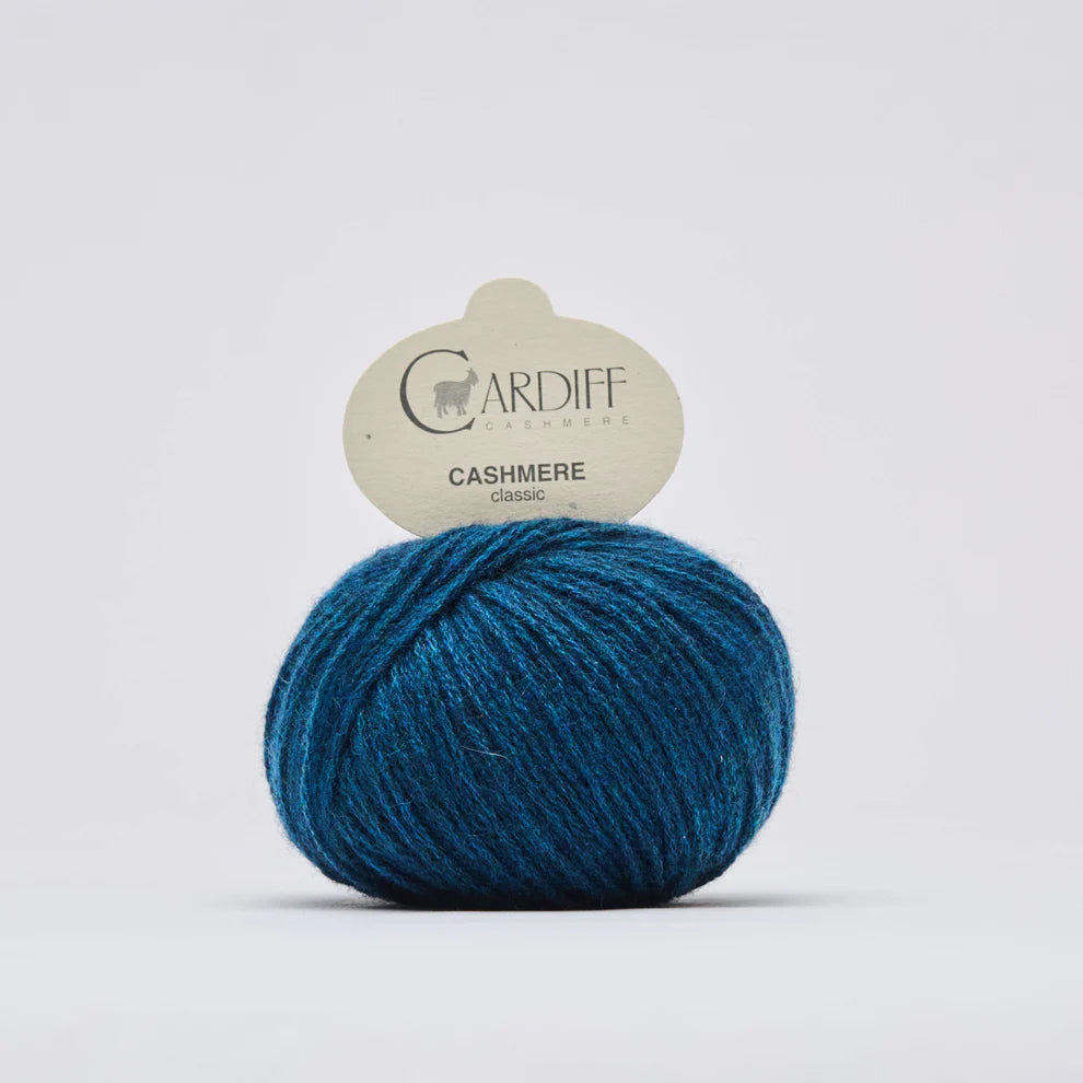 Hilo Cardiff Classic Cashmere 100% Cachemira – 25 g / 112 m, Agujas 3,5–4,5 mm