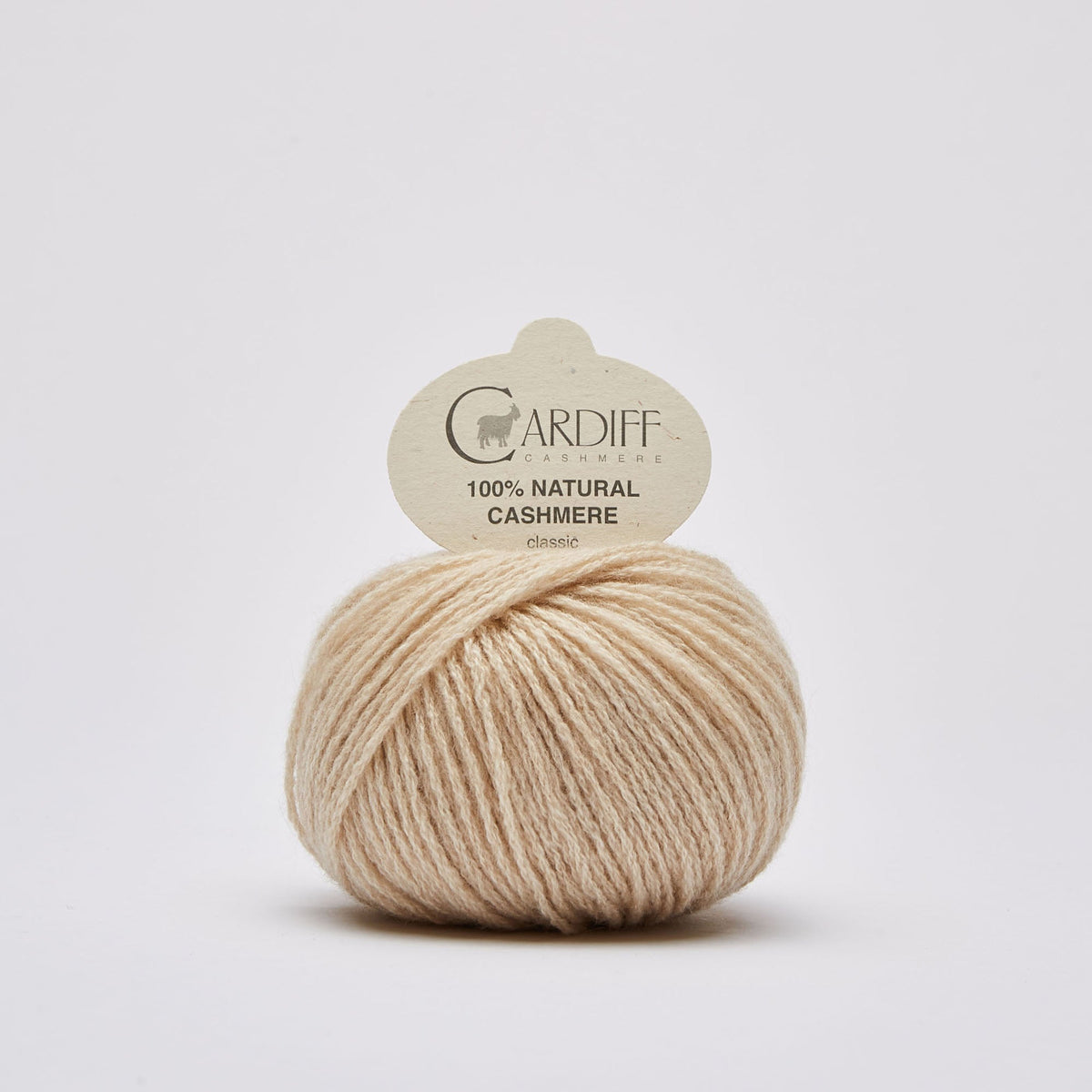 Cardiff Classic Cashmere 509 Silver, ovillo de lana 100% cachemira italiana