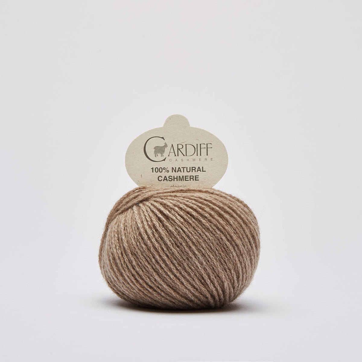 Cardiff Classic Cashmere 511 Brown, ovillo de lana 100% cachemira italiana
