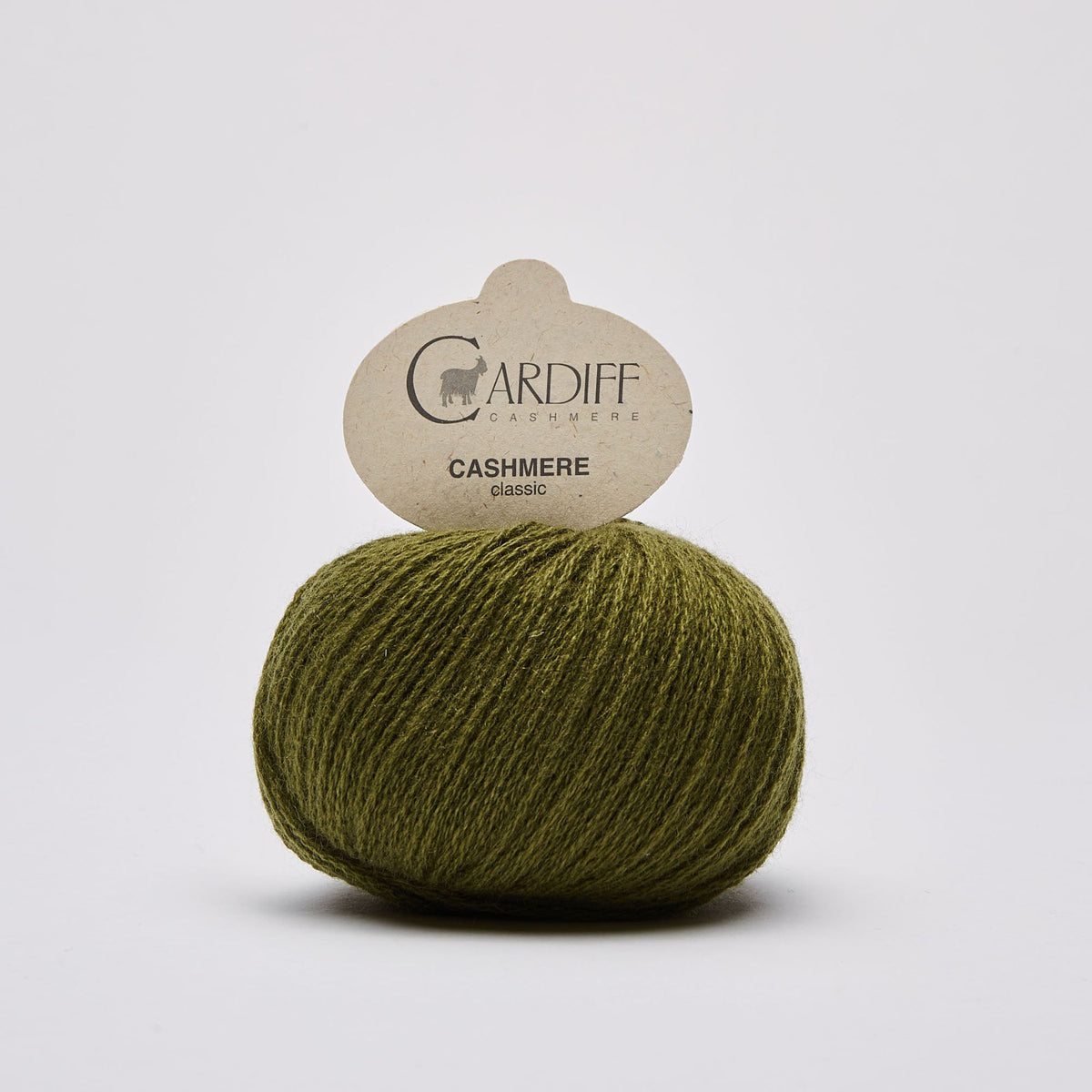 Cardiff Classic Cashmere 543 Jungle, ovillo de lana 100% cachemira italiana