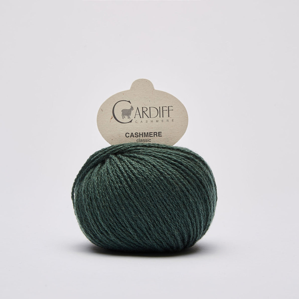 Cardiff Classic Cashmere 624 Bosco, ovillo de lana 100% cachemira italiana