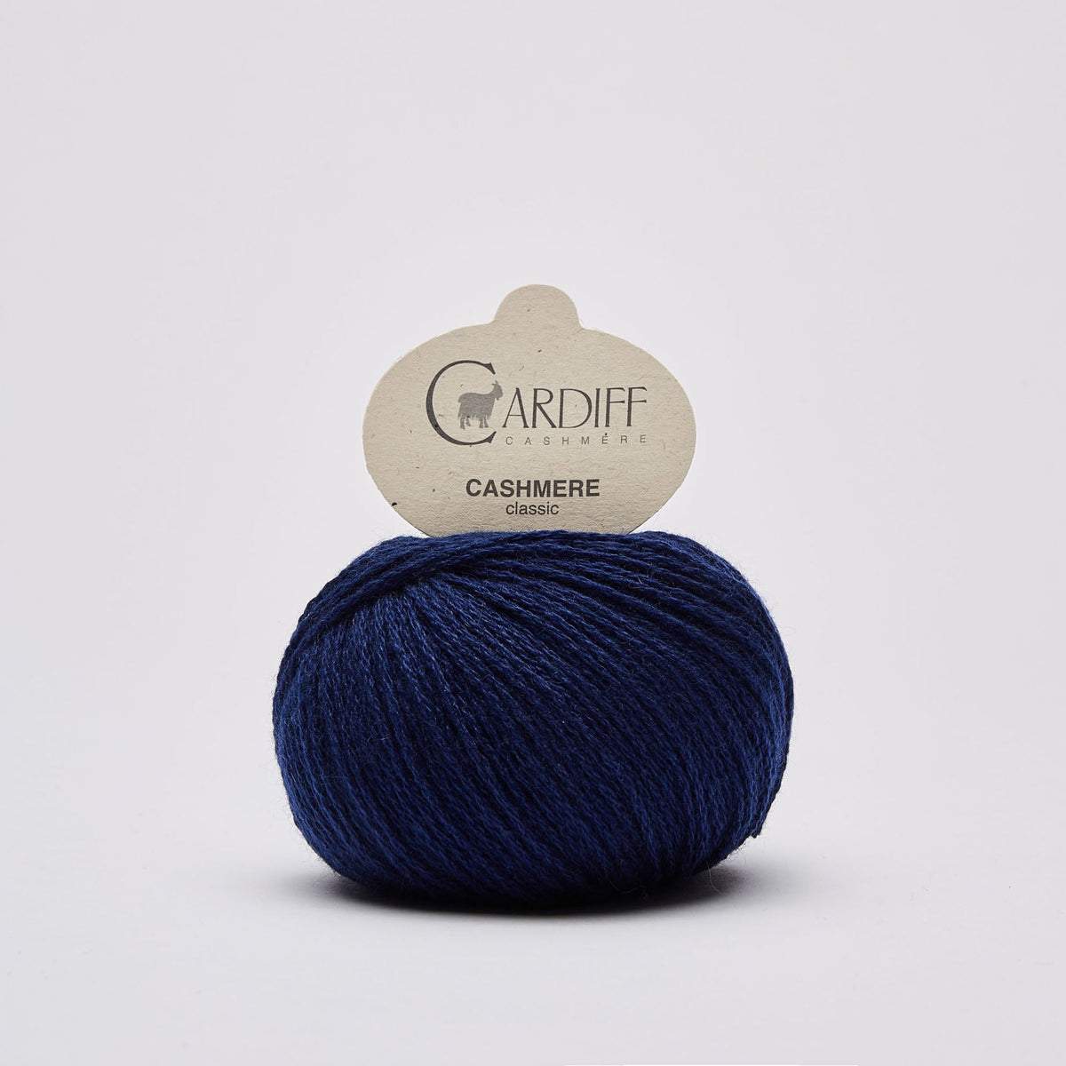 Cardiff Classic Cashmere 638 Indaco, ovillo de lana 100% cachemira italiana