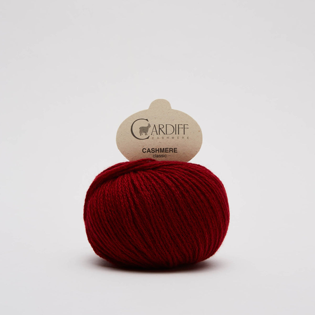Cardiff Classic Cashmere 714 Scarlatta, ovillo de lana 100% cachemira italiana