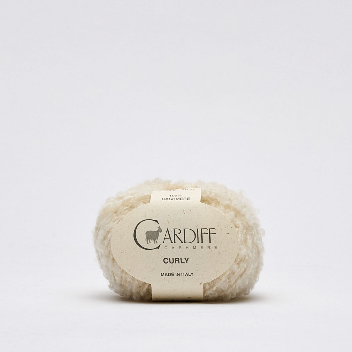 Cardiff Cashmere Curly - Laine bouclée 100% cachemire naturel