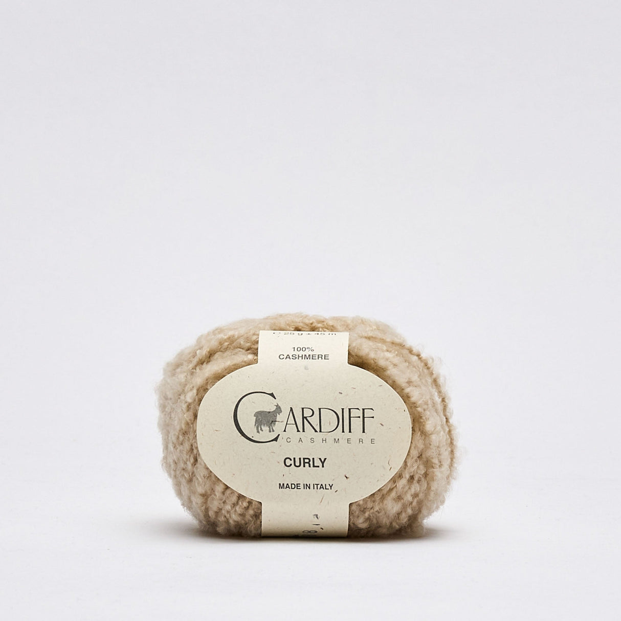 Cardiff Cashmere Curly - Laine bouclée 100% cachemire naturel