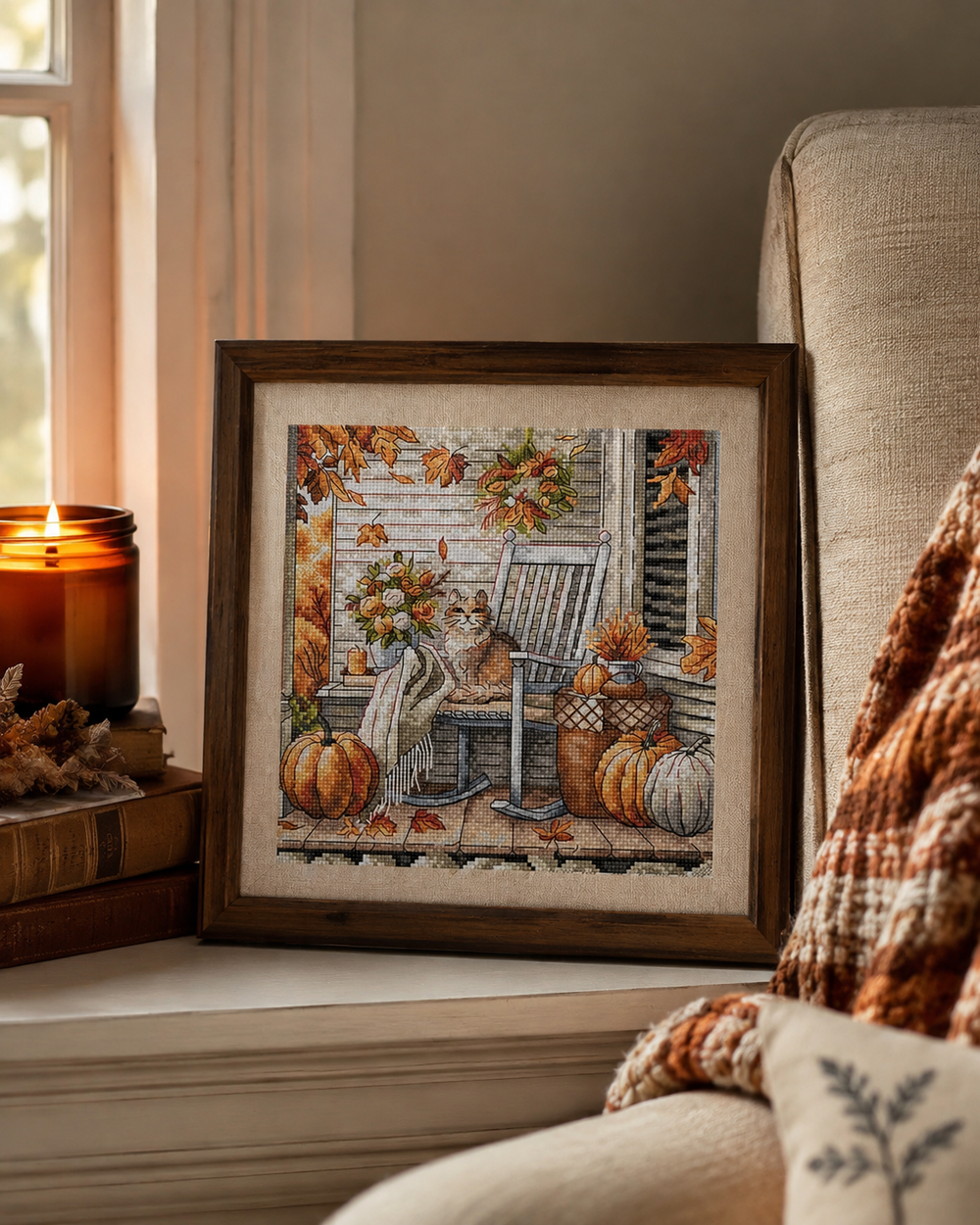P101 Bigotes de Otoño – Esquema digital de punto de cruz – PDF, SAGA y Dize