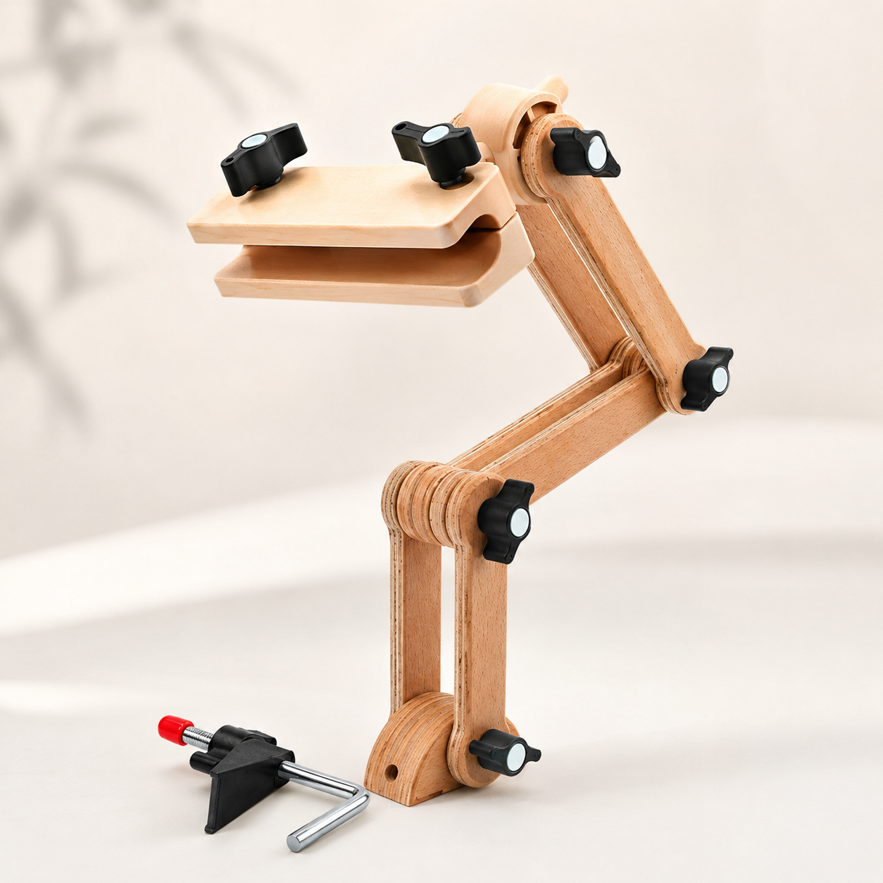 Soporte de mesa ajustable Nurge 190-26 para bordado con cabezal 2 en 1 Snap Head
