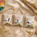 Vervaco Sheep in the Meadow Decorative Cushion Kit Set of 3 with Sheep