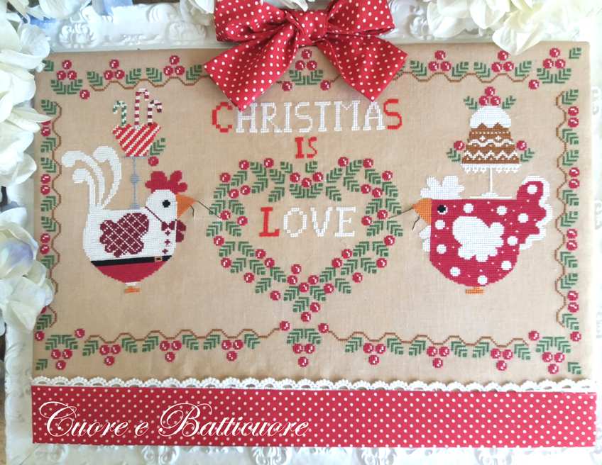 Christmas is Love - Cuore e Batticuore - Esquema Punto de Cruz