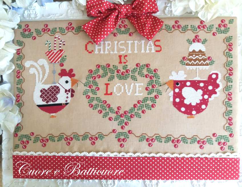 Christmas is Love - Cuore e Batticuore - Kreuzstichmuster