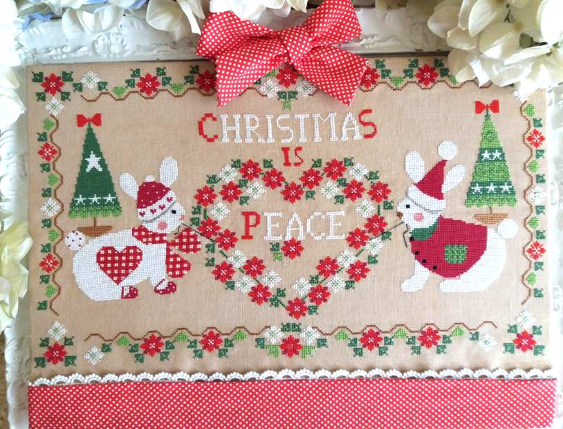 Christmas is Peace - Cuore e Batticuore - Kreuzstichmuster