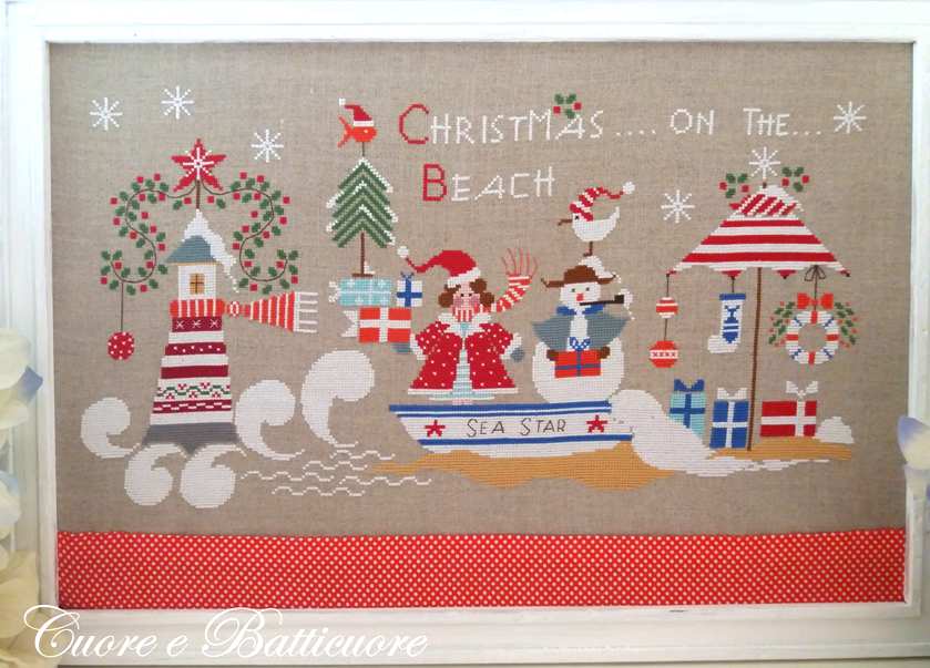 Christmas on the Beach - Cuore e Batticuore - Kreuzstichmuster