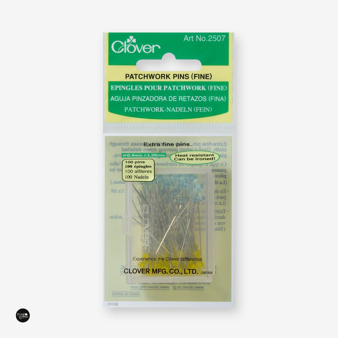 Clover 2507 Fine Pins for Patchwork and Sewing Crafts