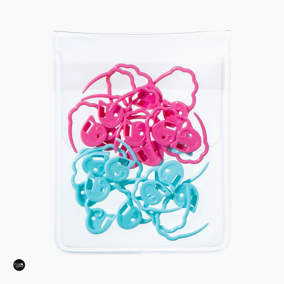 Clover 3031 Medium Quick Closure Stitch Markers Safety Pins