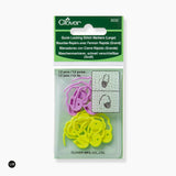 Clover 3032 Large Stitch Markers with Quick Release Safety Pins: Your Knitting Ally