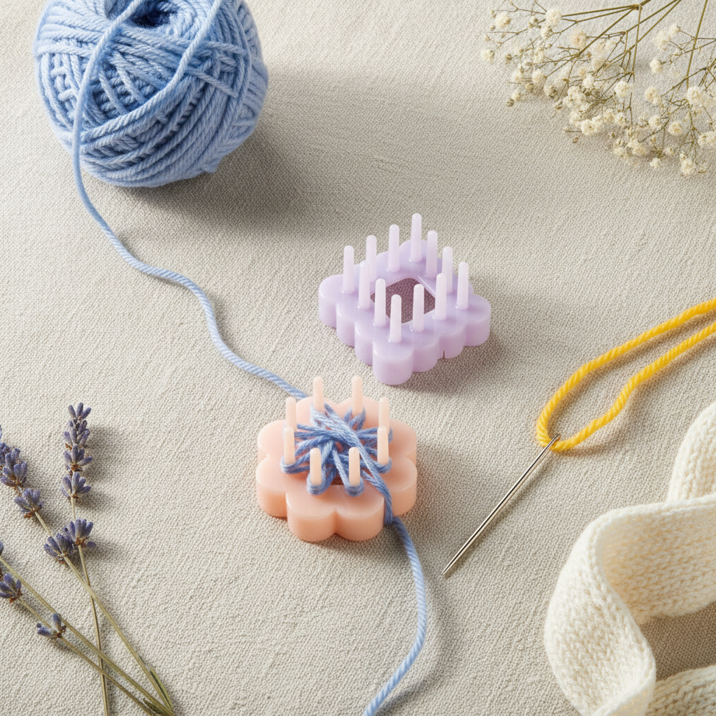 Pack of Clover 3139 mini looms for creating decorative flowers