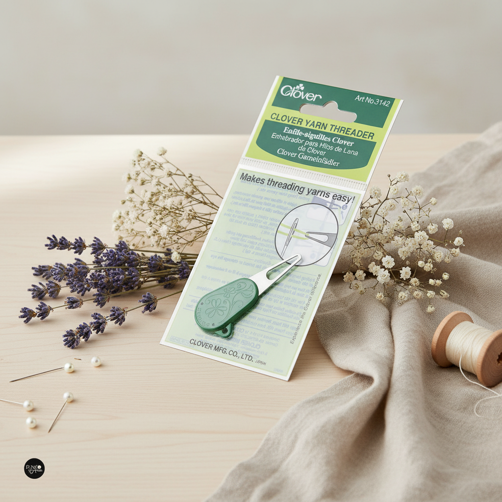 Enhebrador Clover 3142 - Facilita el trabajo con hilos de lana gruesos