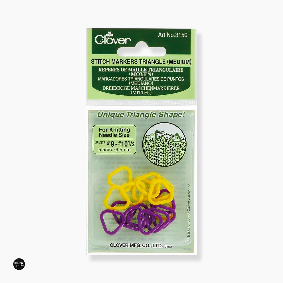 Clover 3150 Medium Triangular Knitting Markers
