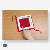 Sampler Ruler and Needle Gauge: Clover 3200 Multipurpose Knitting and Crochet Tool