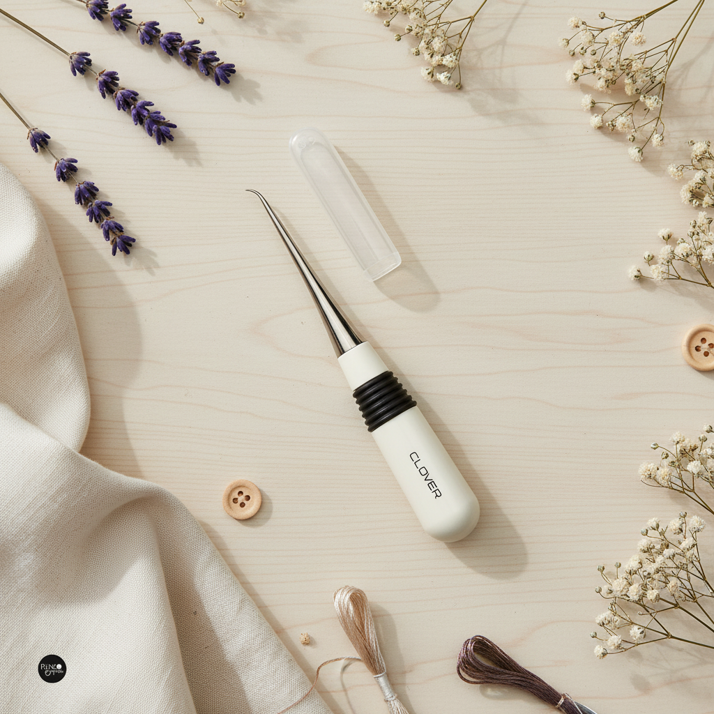Clover 4880 Curved Tailor's Awl: Versatile Tool for Sewing Tasks