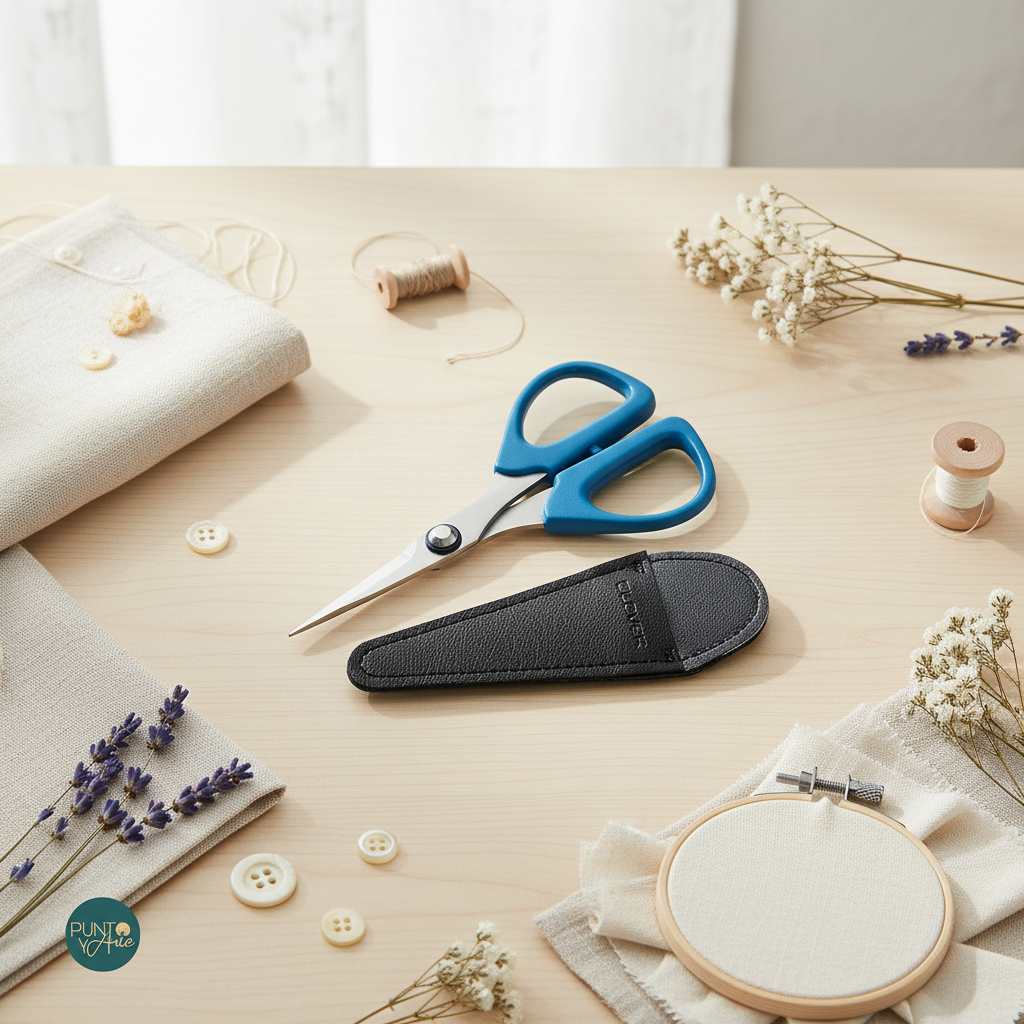 Ciseaux Clover MINI Patchwork 493/CW : Précision et polyvalence dans vos projets de tissus