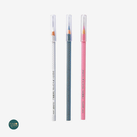 Clover 5003 Crayons solubles dans l'eau pour tissus - Lot de 3 couleurs
