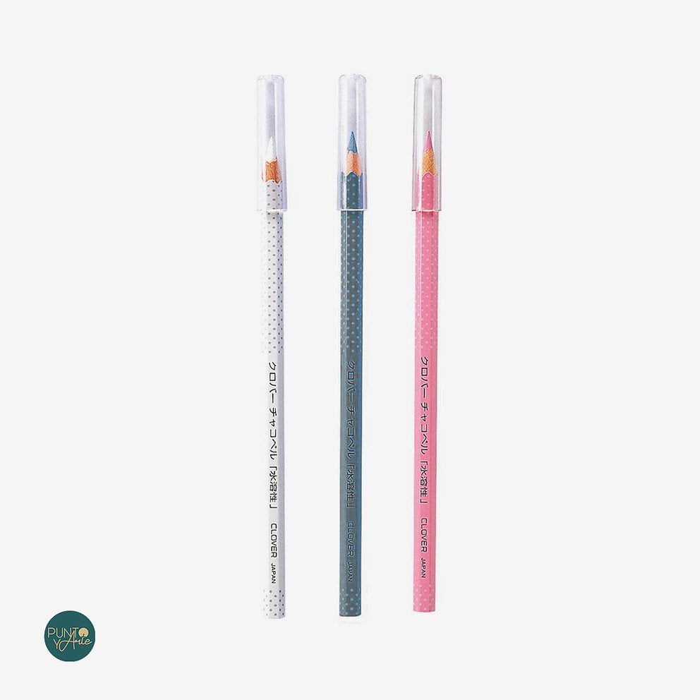 Wasserlösliche Clover 5003 Stoffstifte – 3er-Set