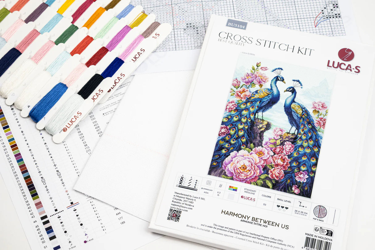 Kit de punto de cruz Luca-S “Harmony Between Us” BU5104