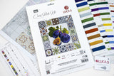 Kit de punto de cruz Luca-S “Mediterranean Fig Mosaic” B7057