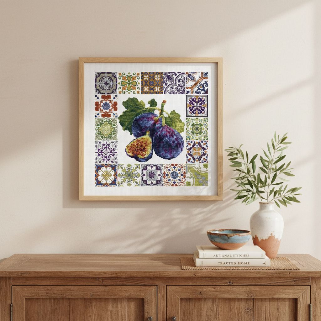 Kreuzstich-Set Luca-S “Mediterranean Fig Mosaic” B7057