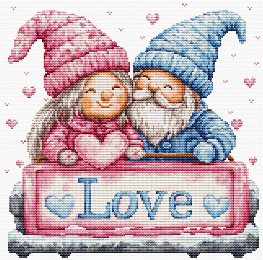Kit de punto de cruz Luca-S “Winter Love” B1443