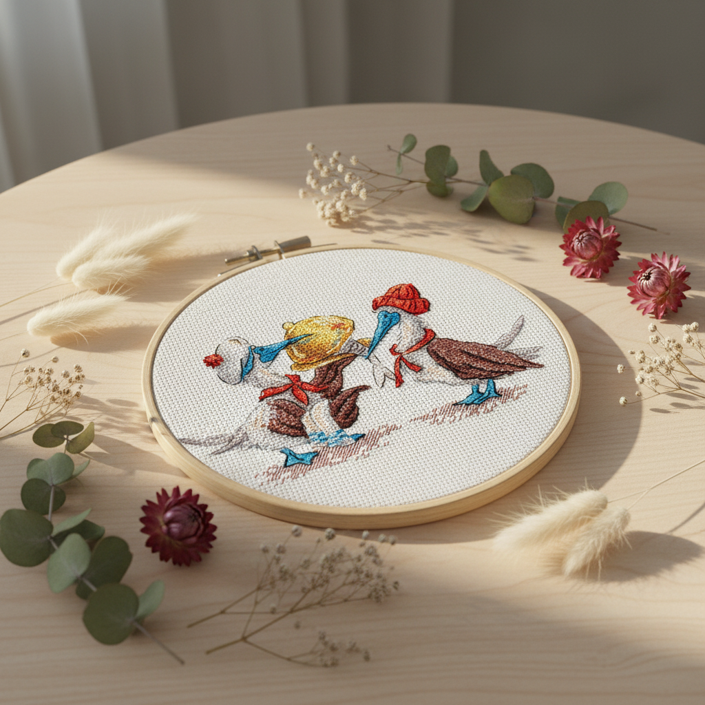 Fish Lunch Cross Stitch Kit – MP Studia SNV-898