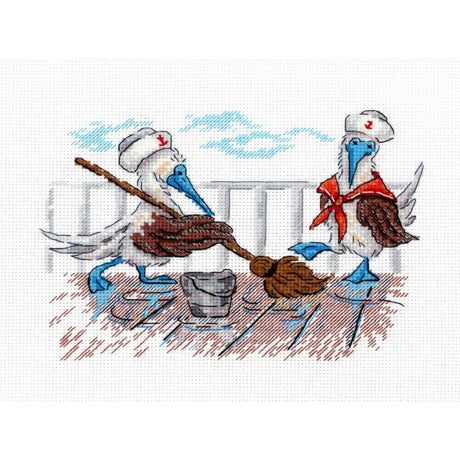 Kit de punto de cruz ¡A limpiar! – MP Studia SNV-897