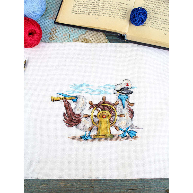 Kit de punto de cruz Rumbo adelante – MP Studia SNV-899