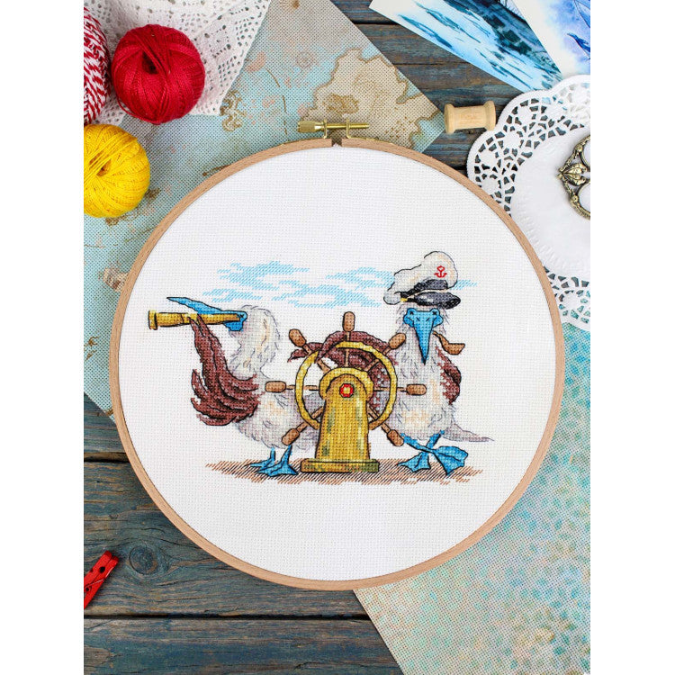 Kit de punto de cruz Rumbo adelante – MP Studia SNV-899