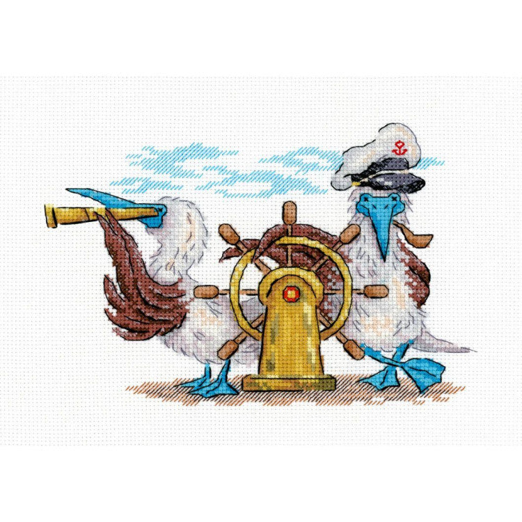 Kit de punto de cruz Rumbo adelante MP Studia SNV-899