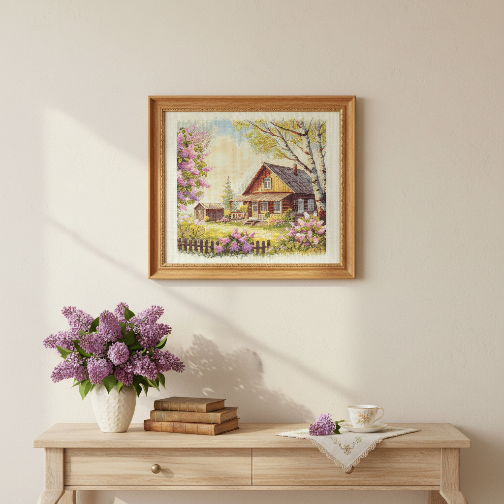 Kit de punto de cruz El aroma de las lilas – Andriana SANA-12