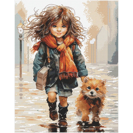 Kit de punto de cruz A través de los charcos Andriana SANP-74