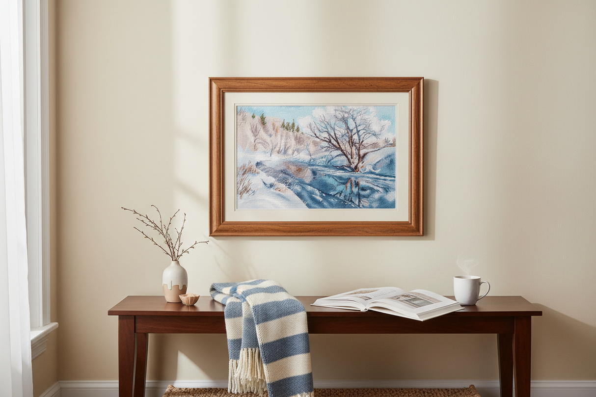 Oven Cross Stitch Kit “February Blue” 1710