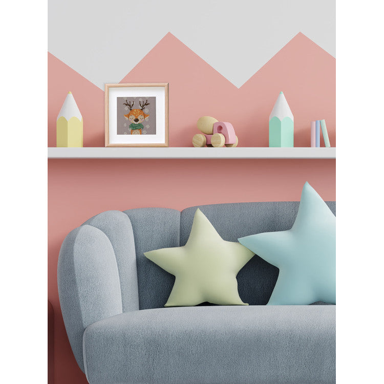 Kit de punto de cruz KLART “Deer in a Scarf” KL8-562 – Ciervo con bufanda