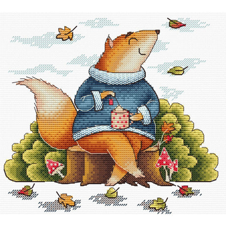 Kit de punto de cruz Relajación de otoño MP Studia SM-786