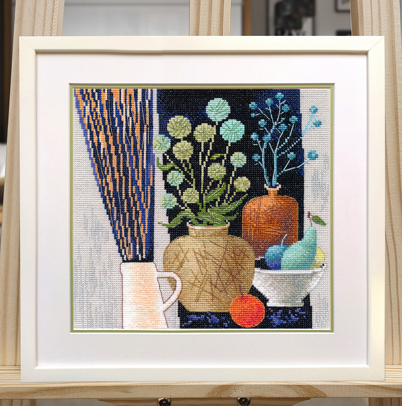 Kit de punto de cruz Autumn Motifs Oven S1703 – Naturaleza muerta otoñal Aida 16