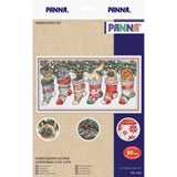 PANNA “Christmas Cute Cats” Cross Stitch Kit PPR-7405 – Christmas Cats