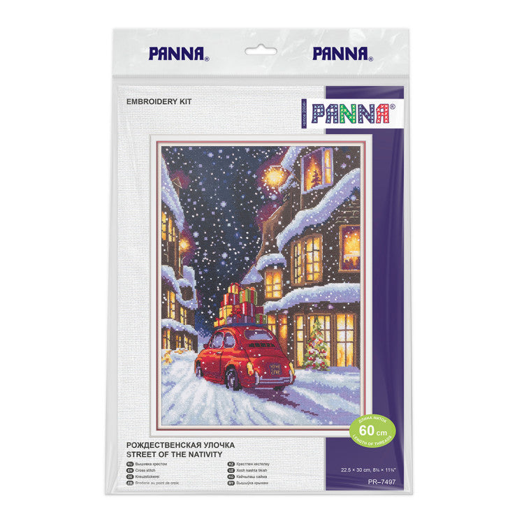 PANNA “Christmas Street” Cross Stitch Kit PPR-7497 – Christmas Street