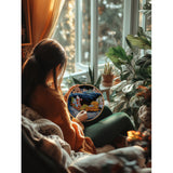 PANNA “Father Frost's Troika” Cross Stitch Kit PPR-7531 – Christmas Embroidery on Black Aida