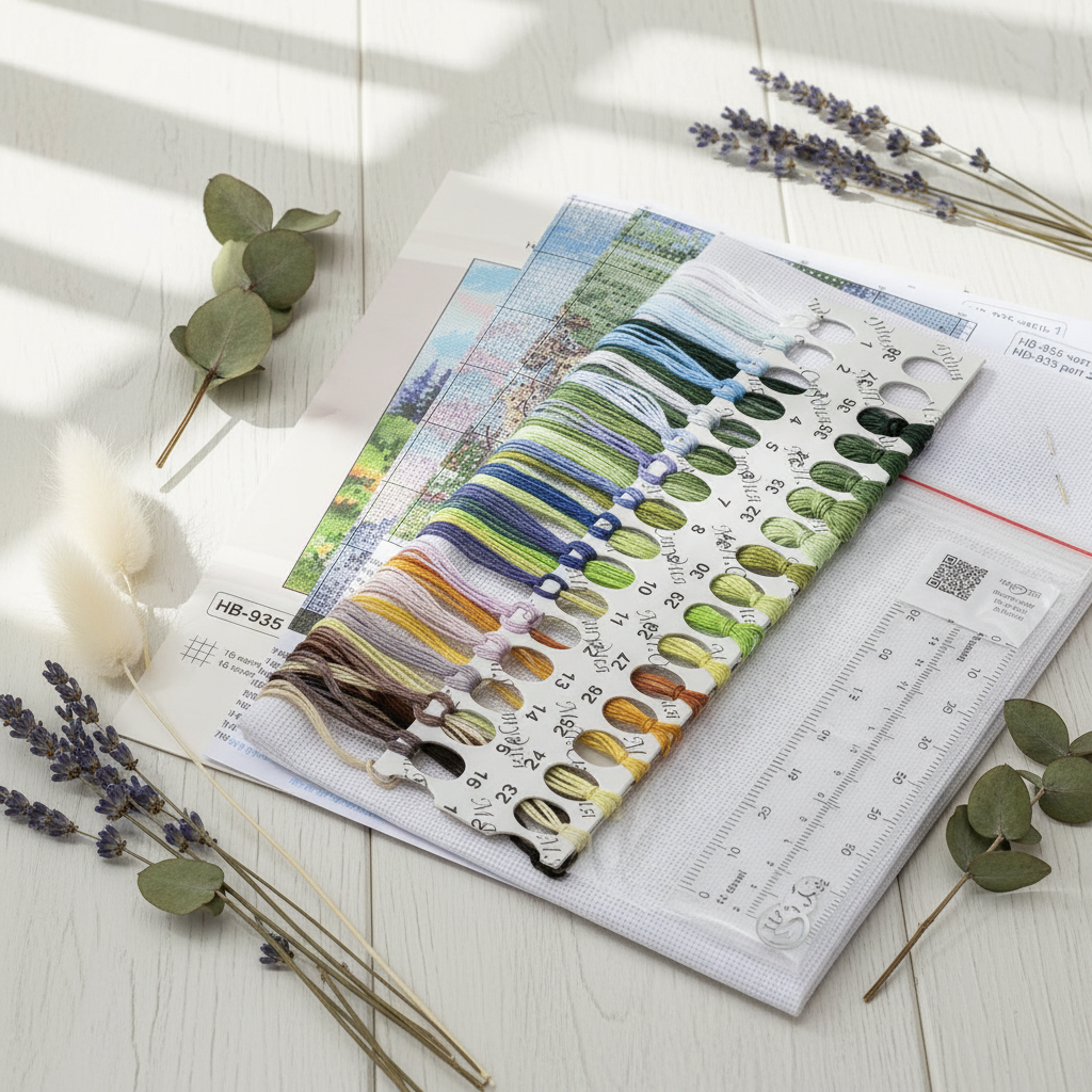 Kit de point de croix MP Studia « Dans les prairies alpines » SNV-935