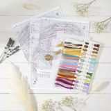 Kit de point de croix MP Studia « Bouquet du ciel » SR-1155